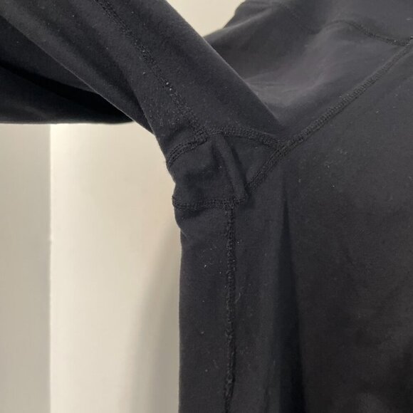 OLD TAG LULULEMON ATHLETICA Solid Black Wide Waistband Media Pocket Leggings 6 - Picture 6 of 16